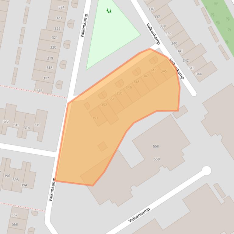 Kaart van postcodegebied 3607LT.