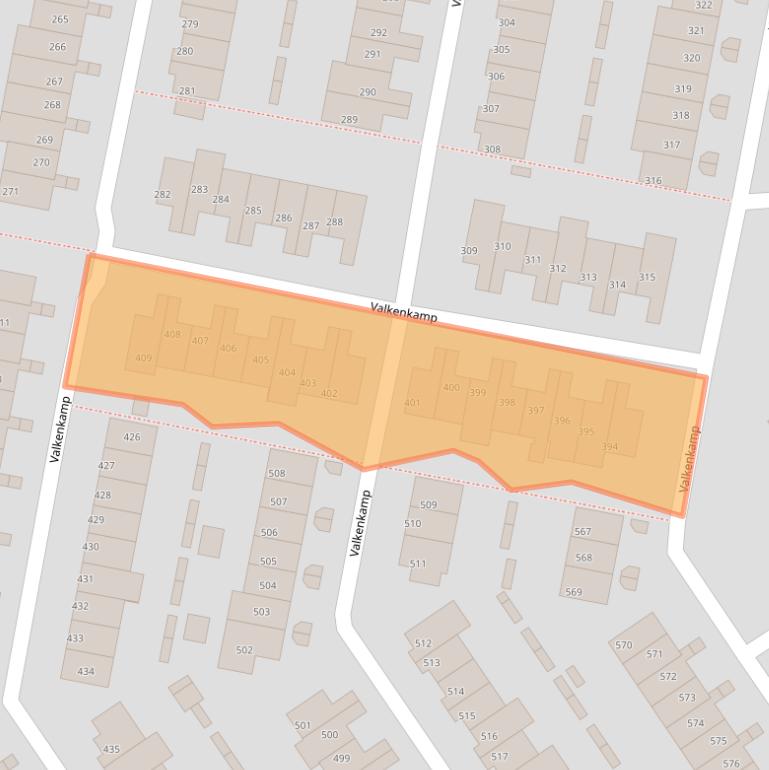 Kaart van postcodegebied 3607LX.
