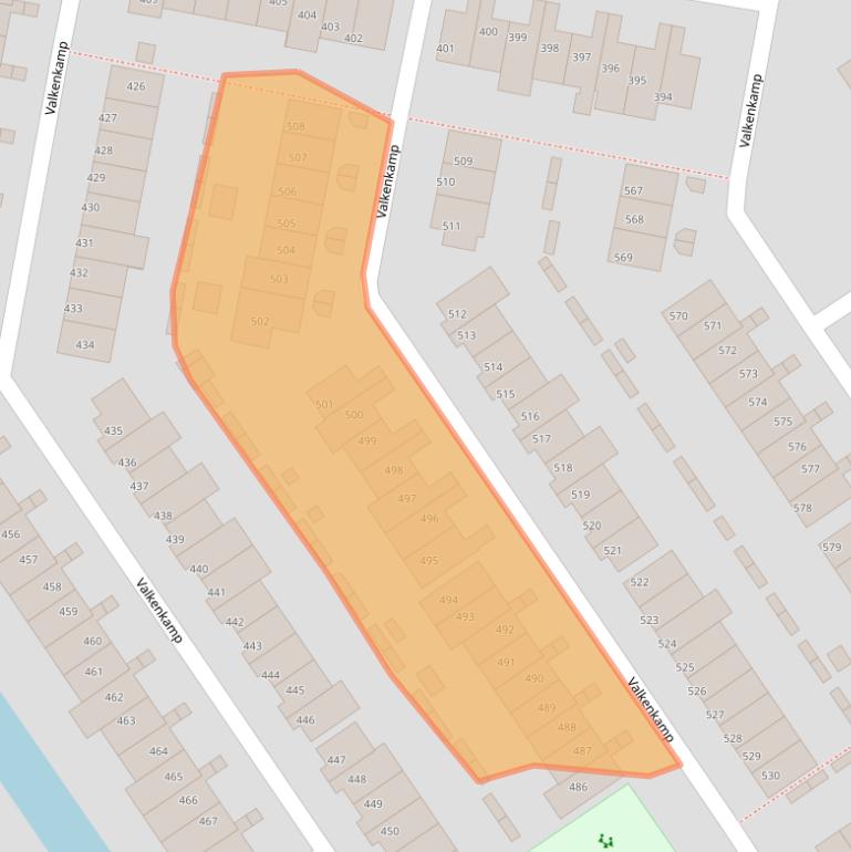 Kaart van postcodegebied 3607ME.