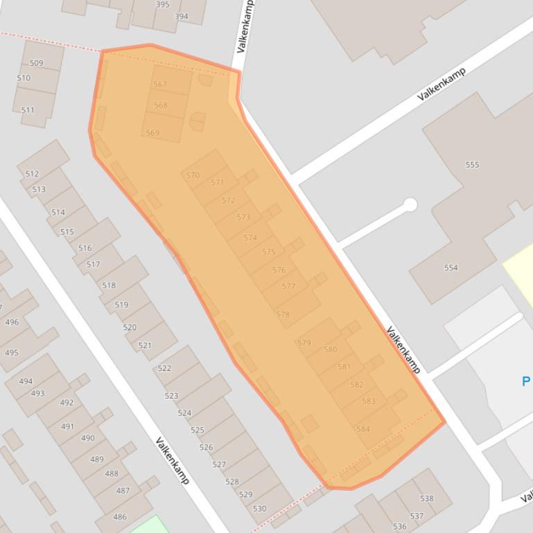 Kaart van postcodegebied 3607MK.