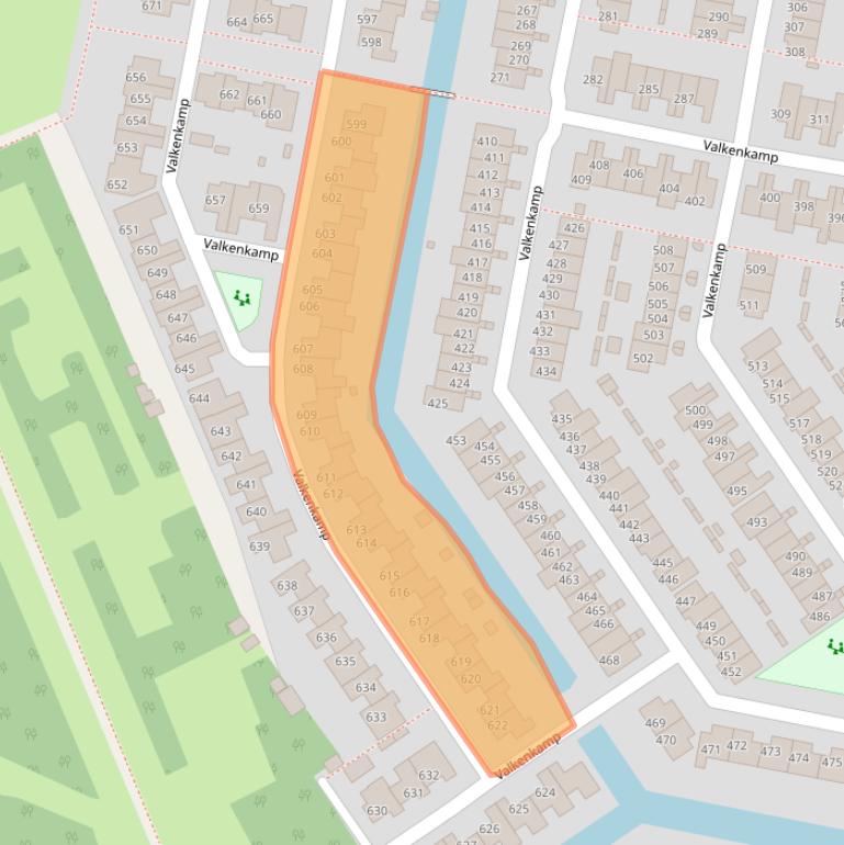 Kaart van postcodegebied 3607MN.