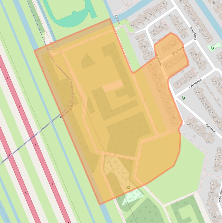 Kaart van postcodegebied 3607MT.