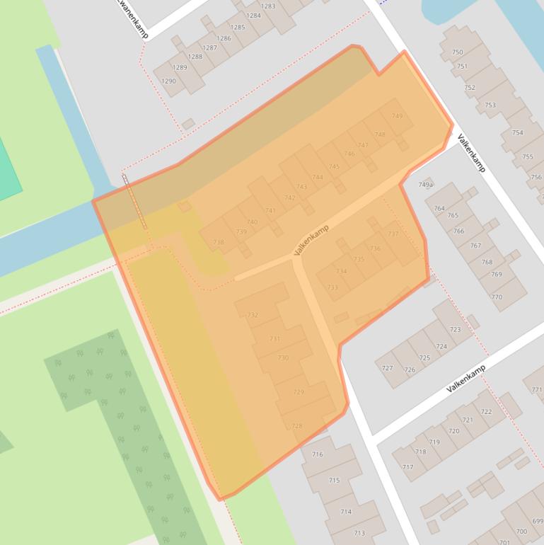 Kaart van postcodegebied 3607MV.