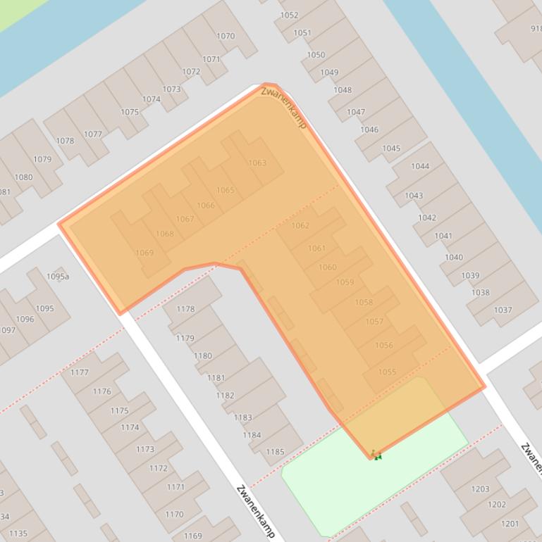 Kaart van postcodegebied 3607NK.