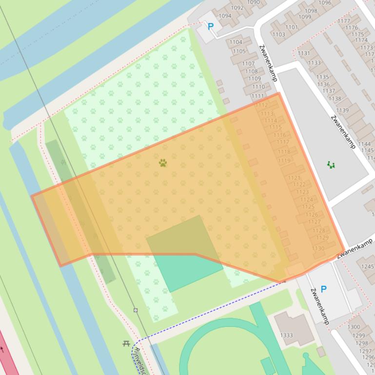 Kaart van postcodegebied 3607NN.