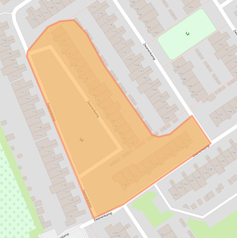 Kaart van postcodegebied 3607NP.