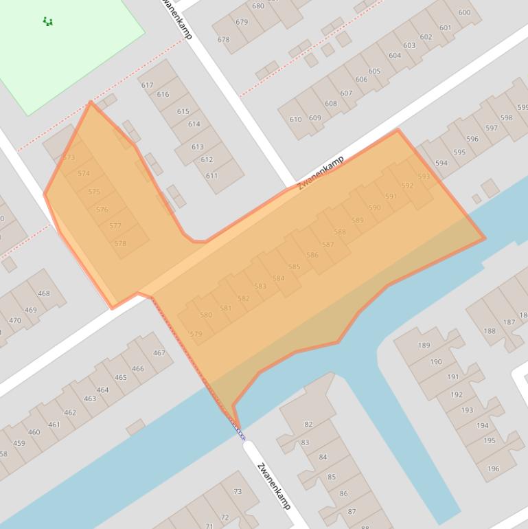 Kaart van postcodegebied 3607PH.