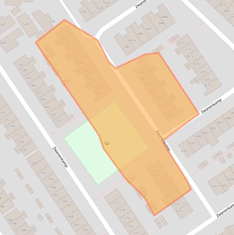 Kaart van postcodegebied 3607PK.