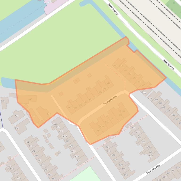 Kaart van postcodegebied 3607PL.