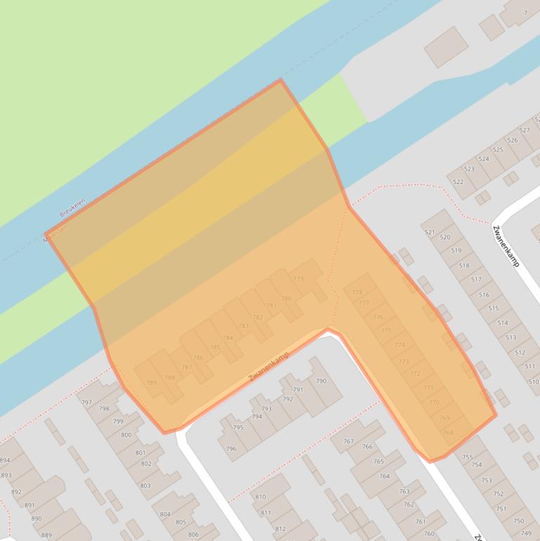 Kaart van postcodegebied 3607PR.