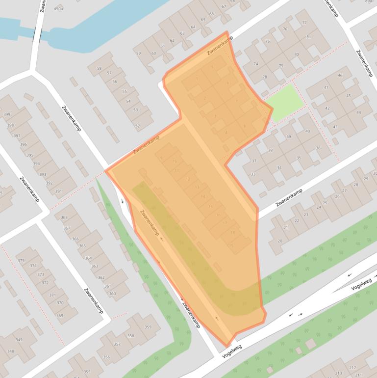 Kaart van postcodegebied 3607RA.