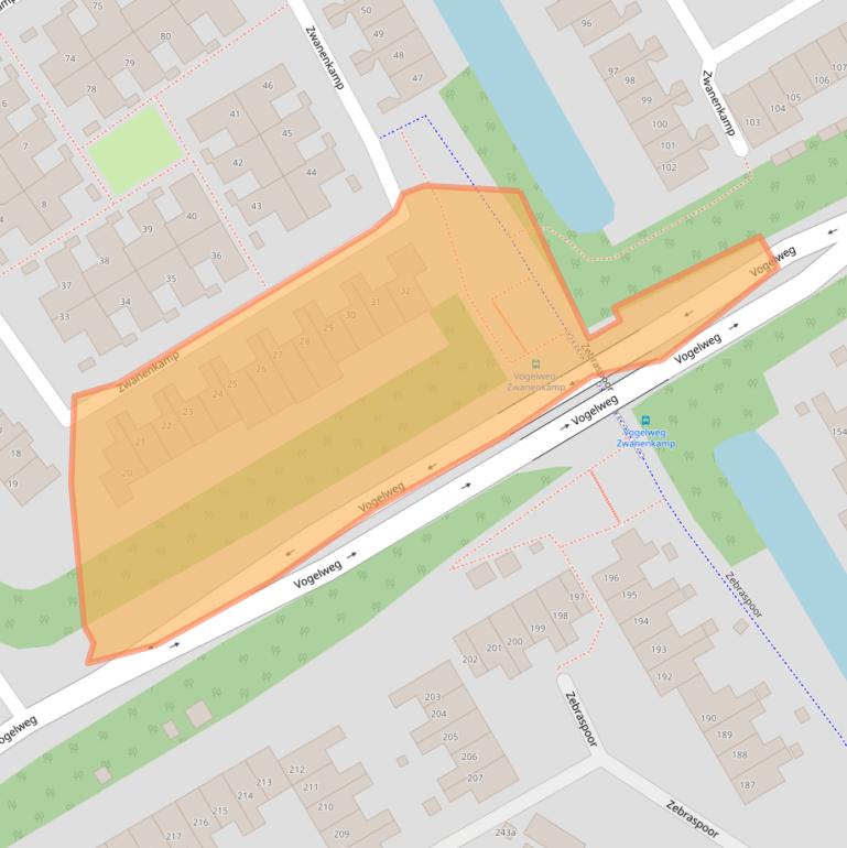 Kaart van postcodegebied 3607RB.