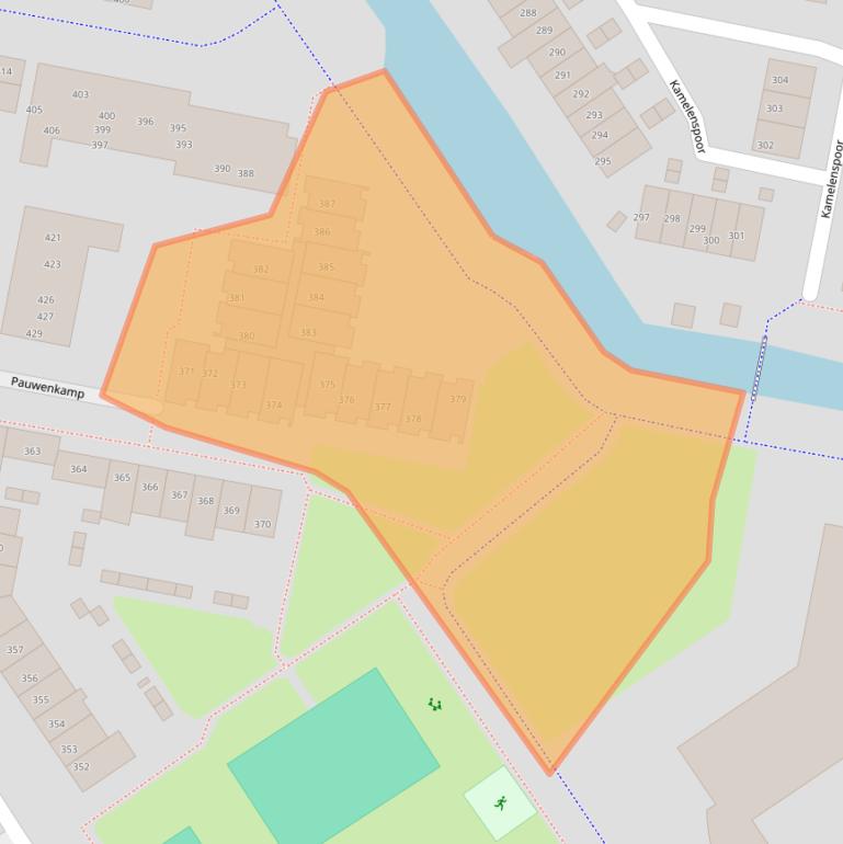 Kaart van postcodegebied 3607TD.