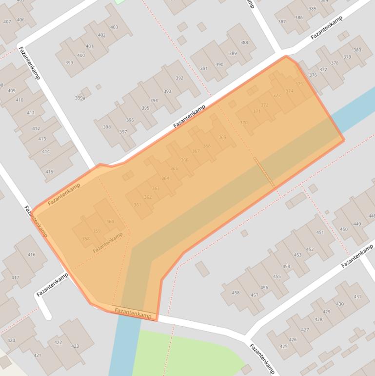 Kaart van postcodegebied 3607XB.