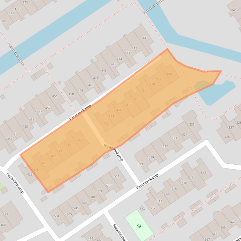 Kaart van postcodegebied 3607XE.