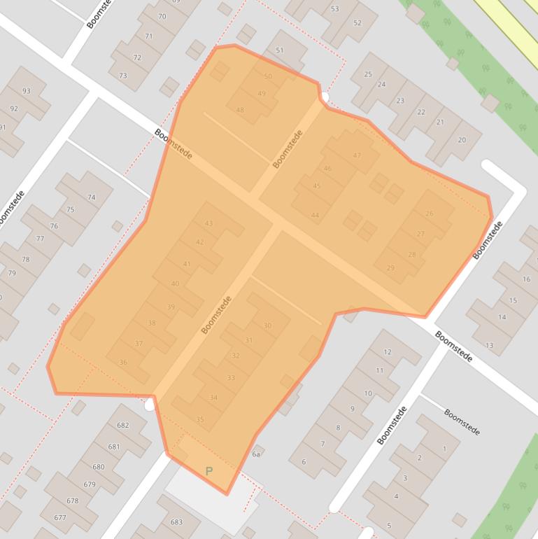 Kaart van postcodegebied 3608AB.