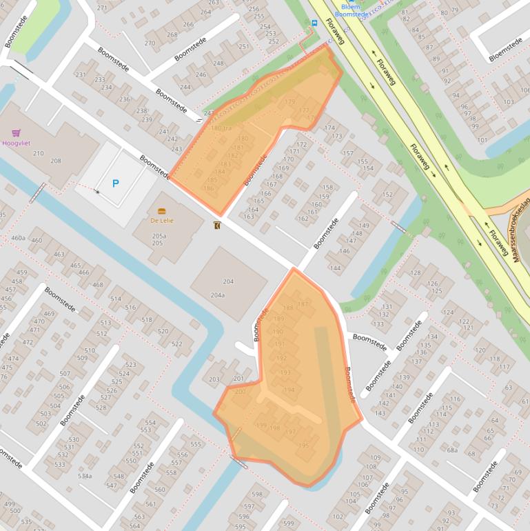 Kaart van postcodegebied 3608AJ.