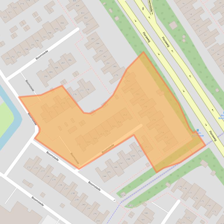 Kaart van postcodegebied 3608AM.