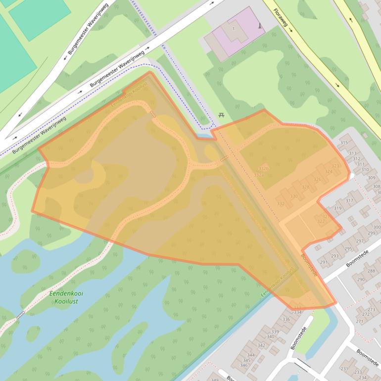 Kaart van postcodegebied 3608AR.