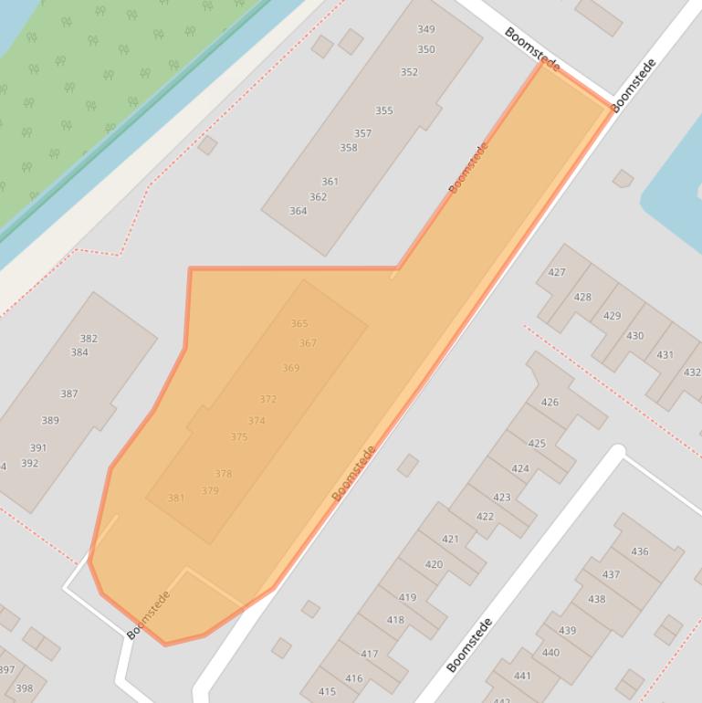 Kaart van postcodegebied 3608BC.