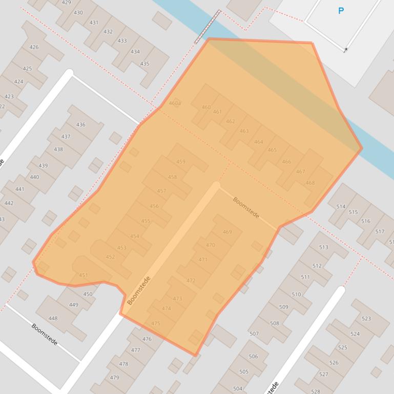 Kaart van postcodegebied 3608BH.