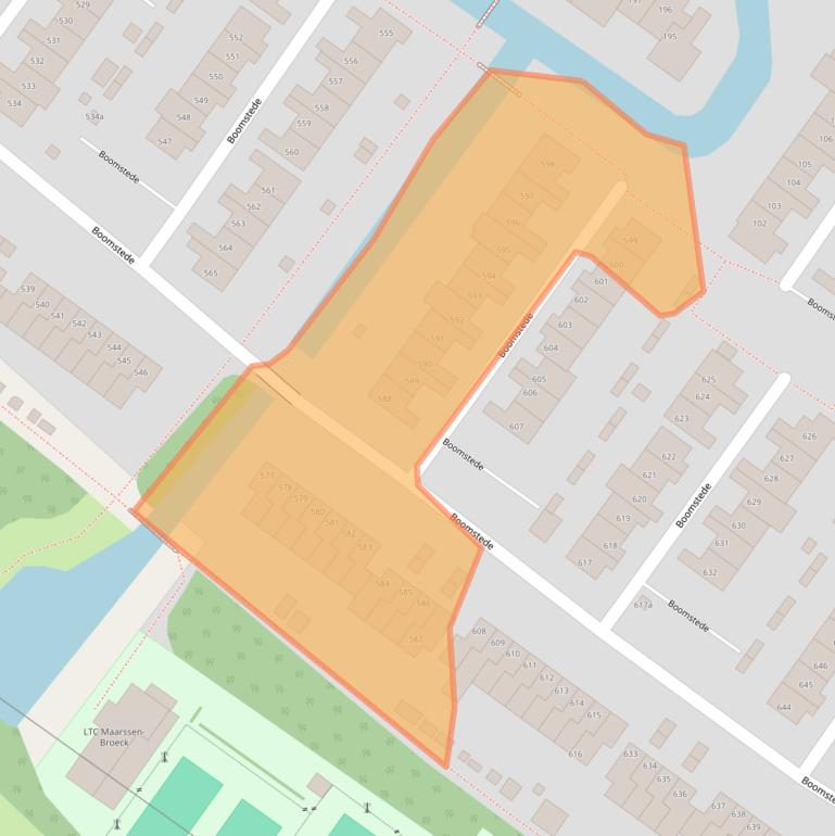 Kaart van postcodegebied 3608BN.