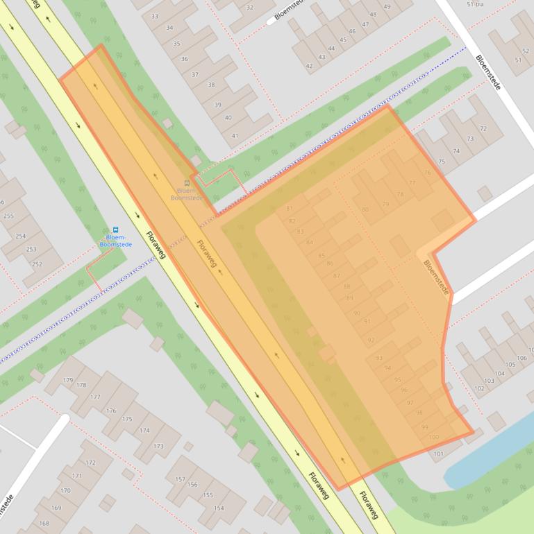 Kaart van postcodegebied 3608TG.