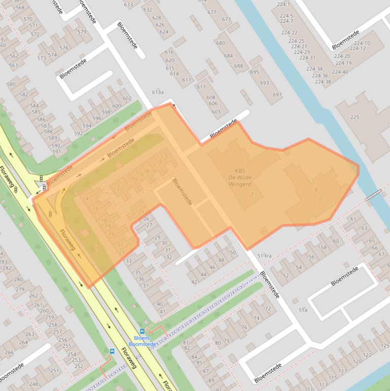 Kaart van postcodegebied 3608TK.