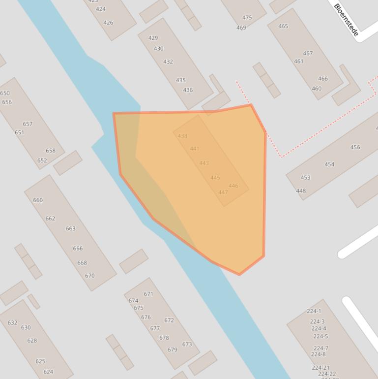 Kaart van postcodegebied 3608VA.