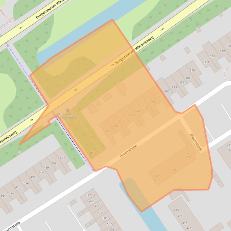 Kaart van postcodegebied 3608VC.