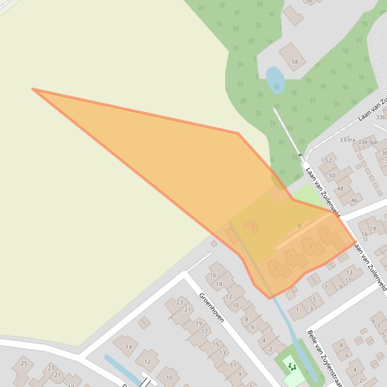 Kaart van postcodegebied 3611AZ.