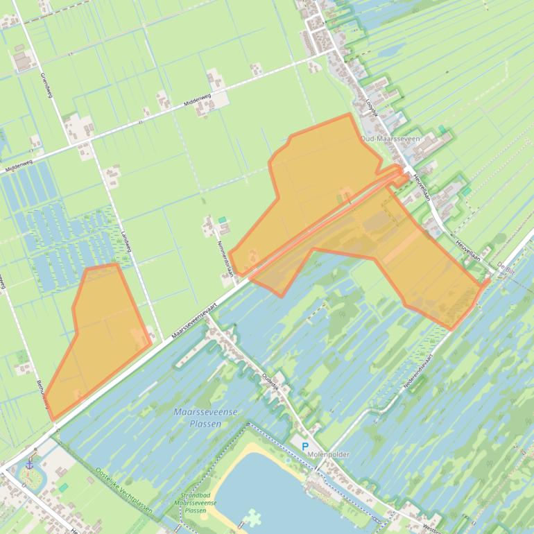 Kaart van postcodegebied 3612AA.