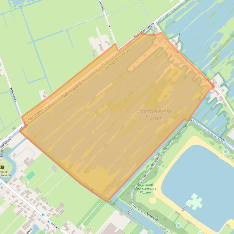 Kaart van postcodegebied 3612AB.