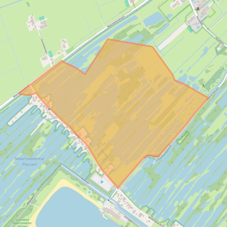 Kaart van postcodegebied 3612AD.