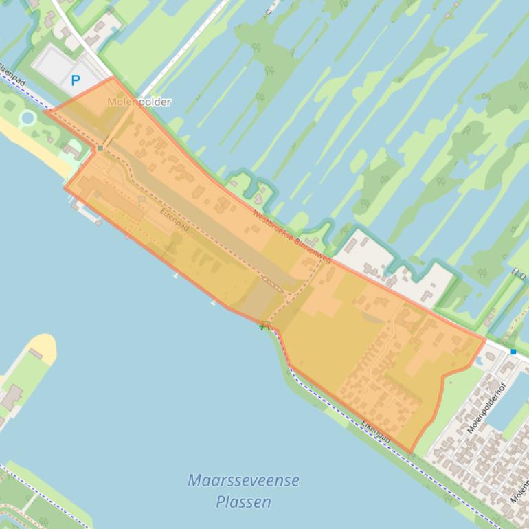 Kaart van postcodegebied 3612AH.