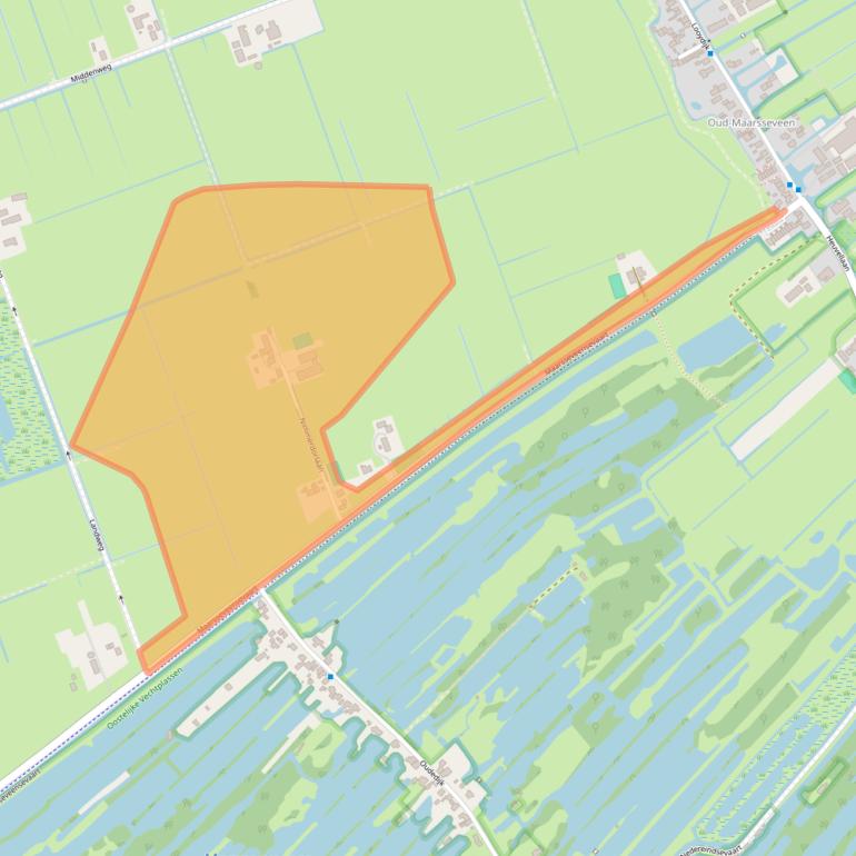 Kaart van postcodegebied 3612AM.