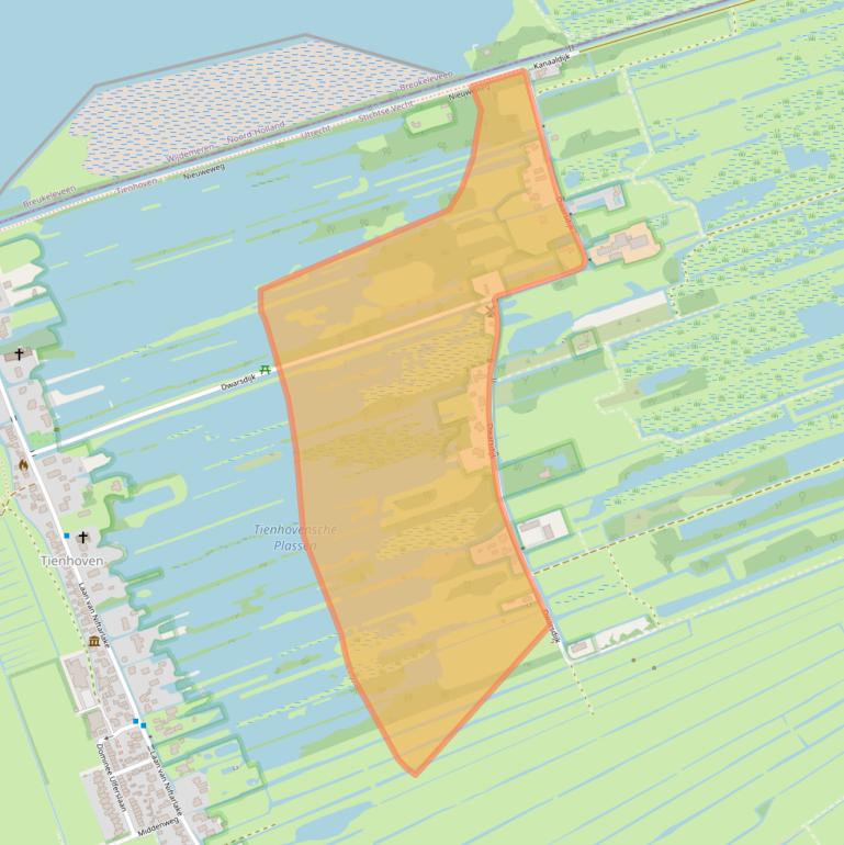 Kaart van postcodegebied 3612AP.