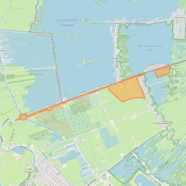 Kaart van postcodegebied 3612AR.