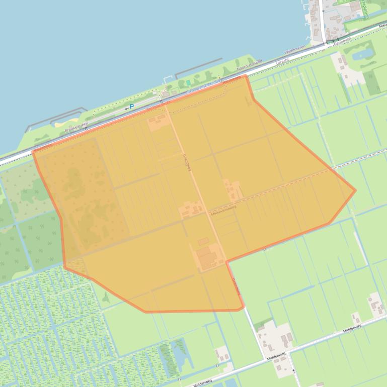 Kaart van postcodegebied 3612AS.