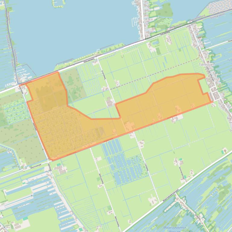 Kaart van postcodegebied 3612AV.