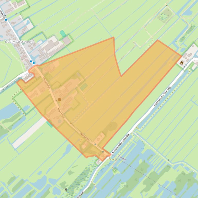 Kaart van postcodegebied 3612BA.