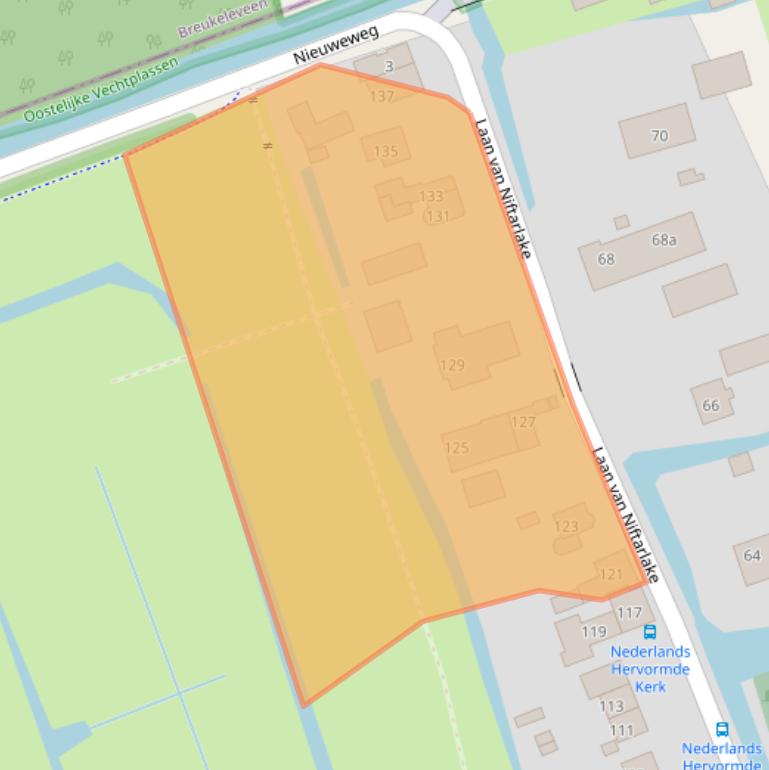 Kaart van postcodegebied 3612BR.