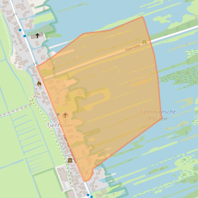 Kaart van postcodegebied 3612BT.