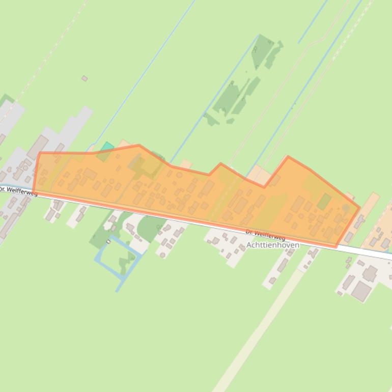 Kaart van postcodegebied 3615AL.