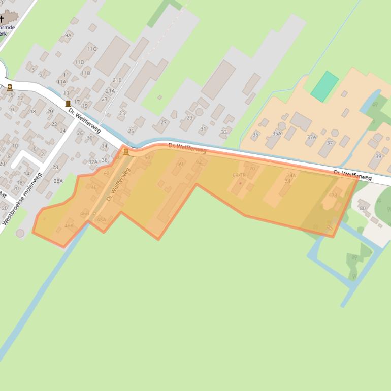 Kaart van postcodegebied 3615AP.