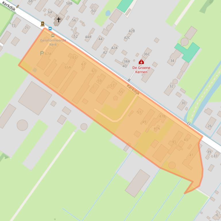 Kaart van postcodegebied 3615BB.