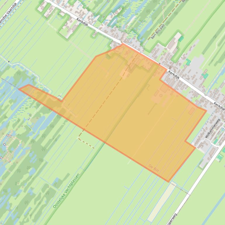 Kaart van postcodegebied 3615BC.