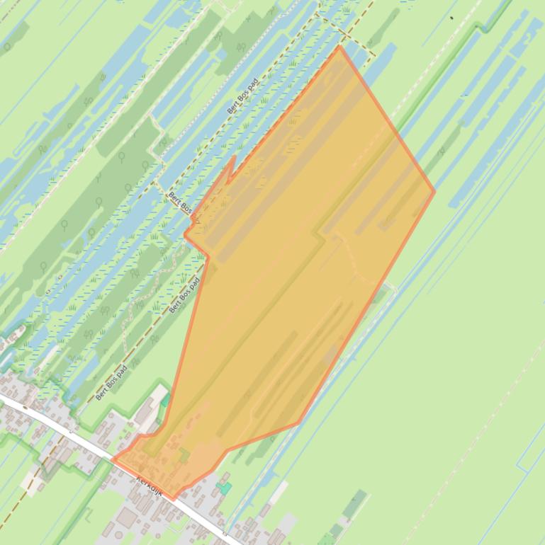 Kaart van postcodegebied 3615BG.