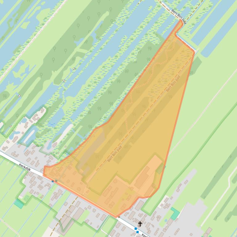 Kaart van postcodegebied 3615BH.