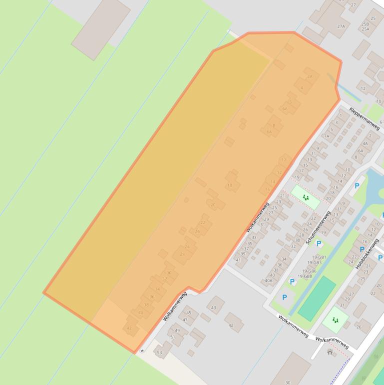 Kaart van postcodegebied 3615CG.